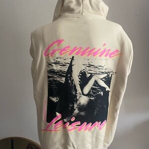 Duvin Cream “Genuine Photo” POHoodie w/Neon Shark BNWT SOLDOUT SZ S Unisex